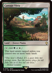Image for Canopy Vista (Surge Foil) (378) (FIC) - Magic: The Gathering