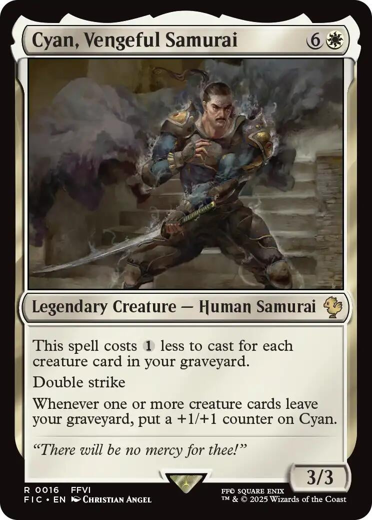 Image for Cyan, Vengeful Samurai (Surge Foil) (16) (FIC) - Magic: The Gathering