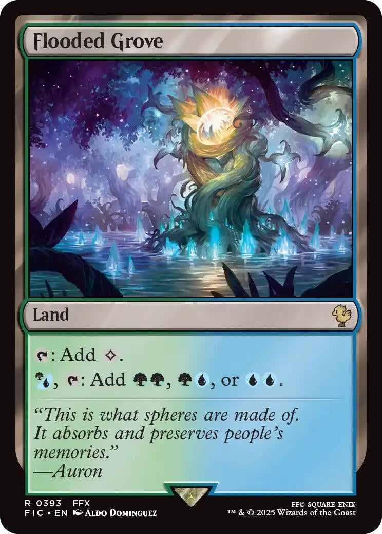 Image for Flooded Grove (Surge Foil) (393) (FIC) - Magic: The Gathering