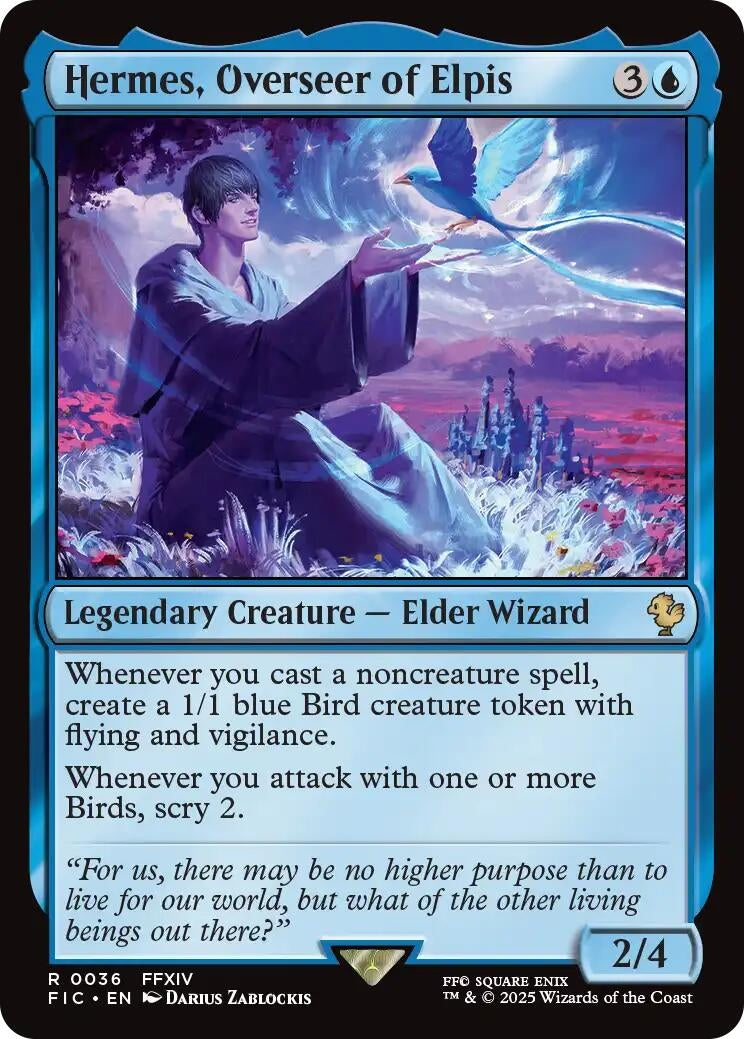 Image for Hermes, Overseer of Elpis (Surge Foil) (36) (FIC) - Magic: The Gathering
