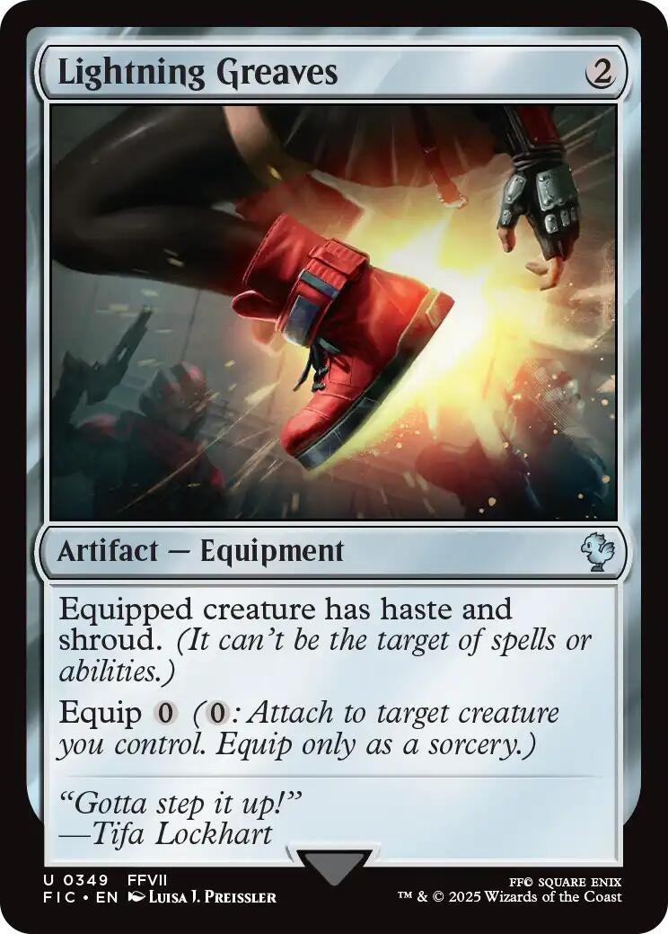 Lightning Greaves (Surge Foil) (349) (FIC)
