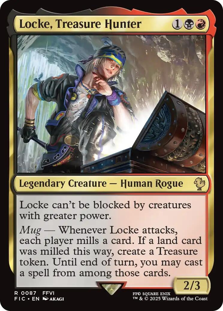 Image for Locke, Treasure Hunter (Surge Foil) (87) (FIC) - Magic: The Gathering