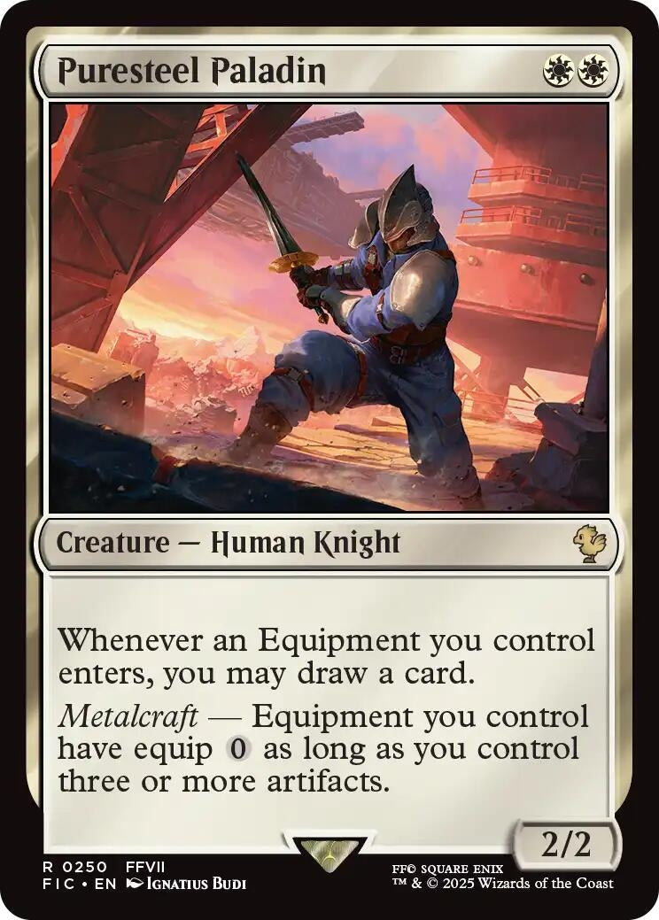 Image for Puresteel Paladin (Surge Foil) (250) (FIC) - Magic: The Gathering