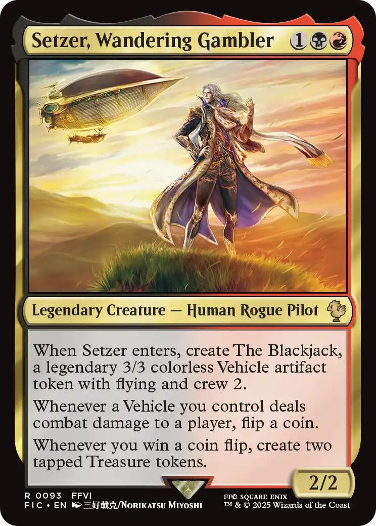 Setzer, Wandering Gambler (Surge Foil) (93) (FIC)