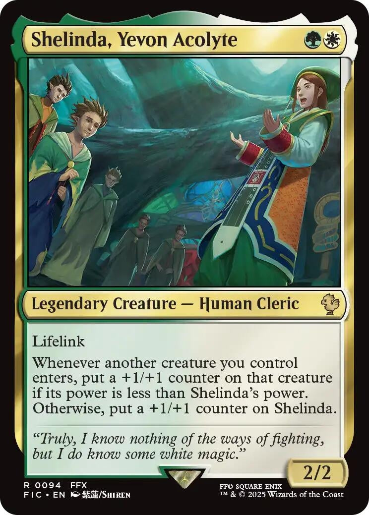 Shelinda, Yevon Acolyte (Surge Foil) (94) (FIC)