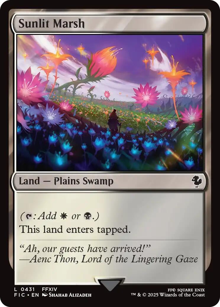 Image for Sunlit Marsh (Surge Foil) (431) (FIC) - Magic: The Gathering