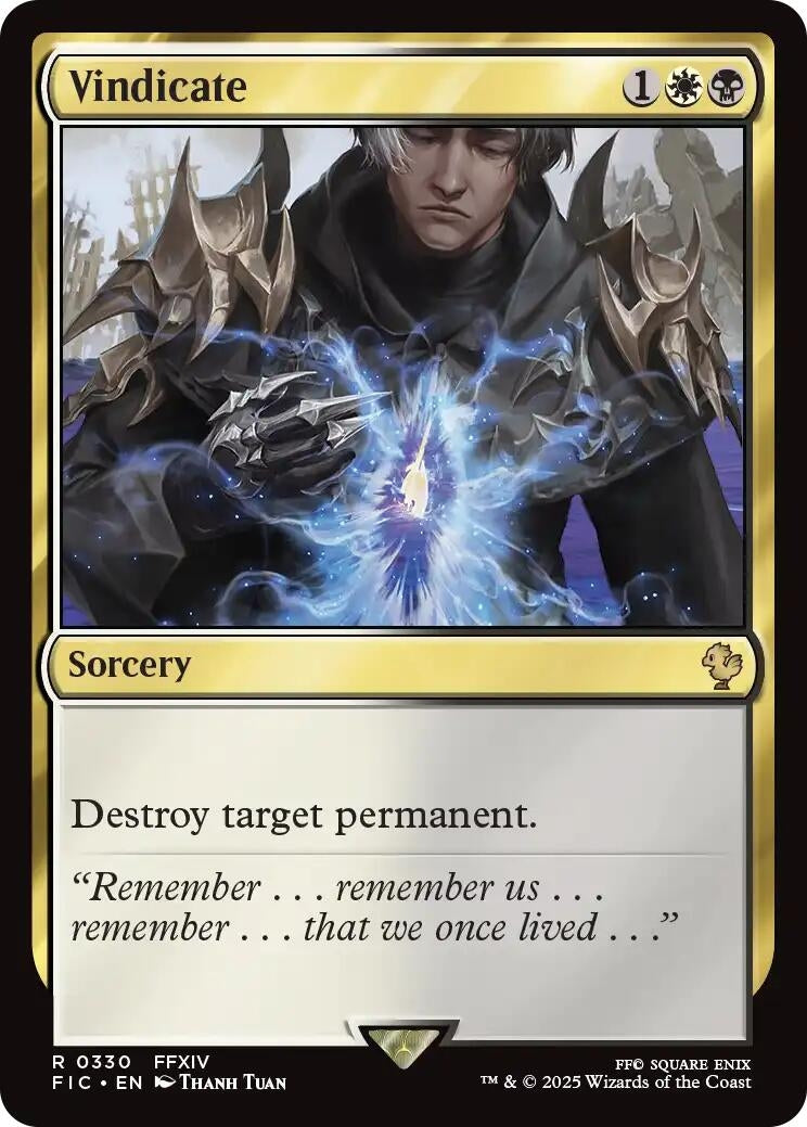 Image for Vindicate (Surge Foil) (330) (FIC) - Magic: The Gathering