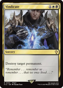 Image for Vindicate (Surge Foil) (330) (FIC) - Magic: The Gathering