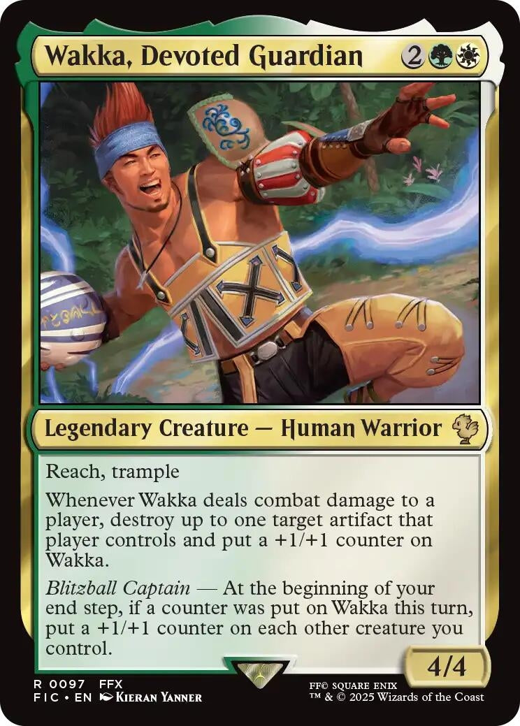 Image for Wakka, Devoted Guardian (Surge Foil) (97) (FIC) - Magic: The Gathering