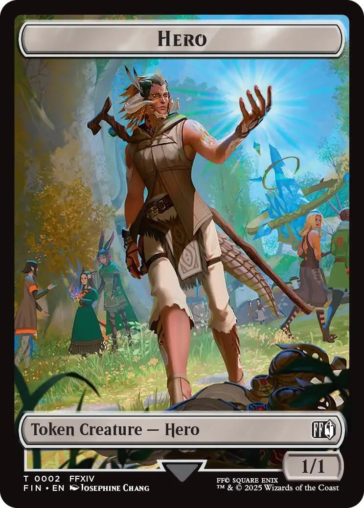 Image for Hero (0002) // Copy (0001) Double-Sided Token (2 // 1) (FIN) - Magic: The Gathering