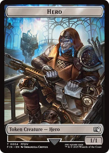 Image for Hero (0004) // Treasure (0023) Double-Sided Token (4 // 23) (FIN) - Magic: The Gathering