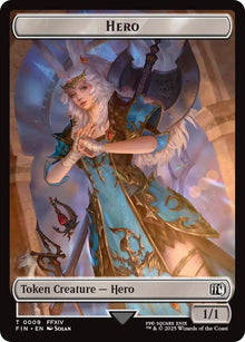 Image for Hero (0009) // Bird (0017) Double-Sided Token (9 // 17) (FIN) - Magic: The Gathering