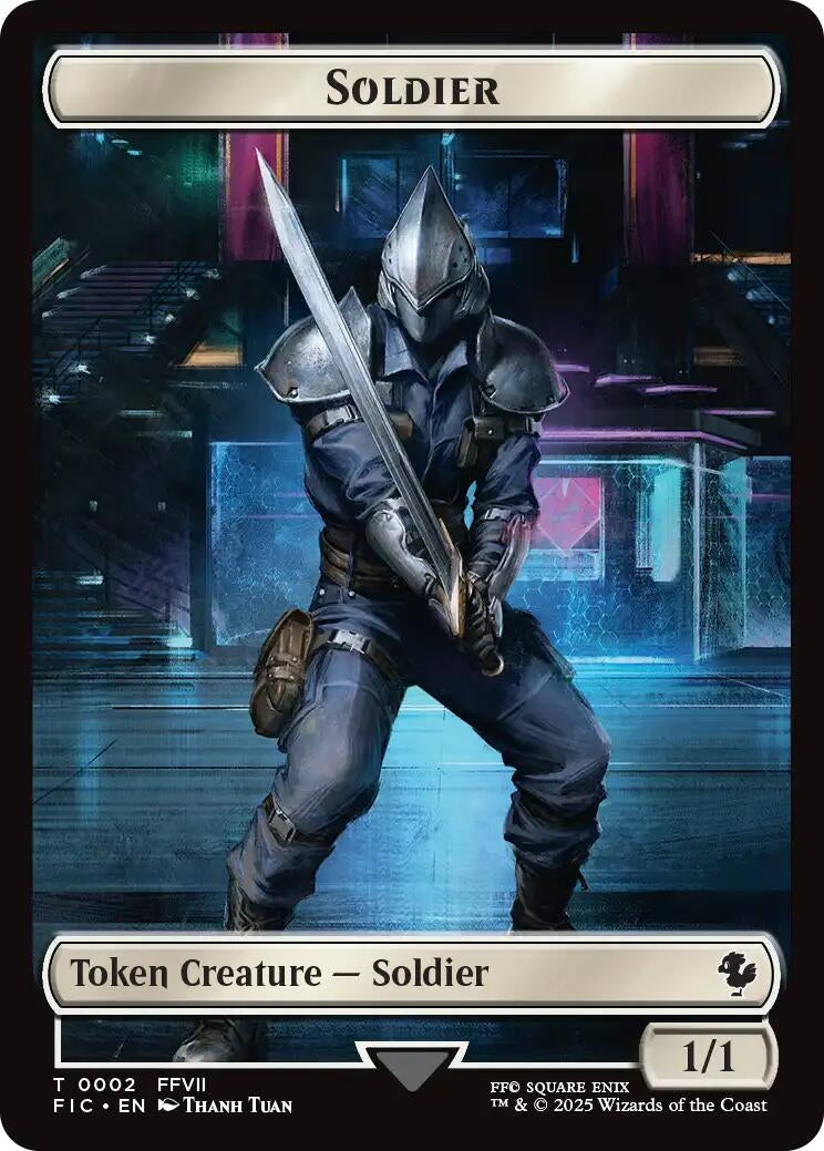 Image for Soldier // Rebel Double-Sided Token (2 // 7) (FIC) - Magic: The Gathering
