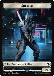 Image for Soldier // Rebel Double-Sided Token (2 // 7) (FIC) - Magic: The Gathering