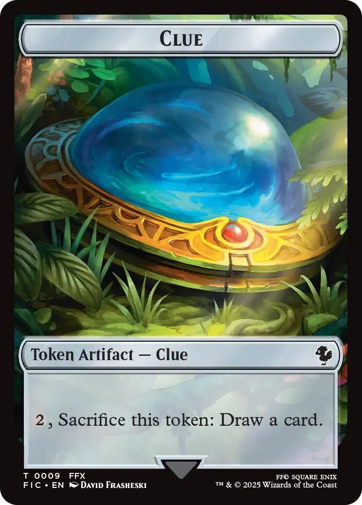 Clue // Treasure Double-Sided Token (9 // 23) (FIC)