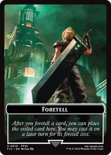Image for Foretell // Treasure Double-Sided Token (Surge Foil) (10 // 36) (FIC) - Magic: The Gathering