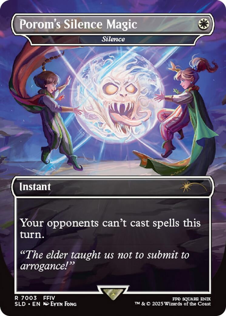 Image for Porom's Silence Magic - Silence (Rainbow Foil) (7003) (SLD) - Magic: The Gathering