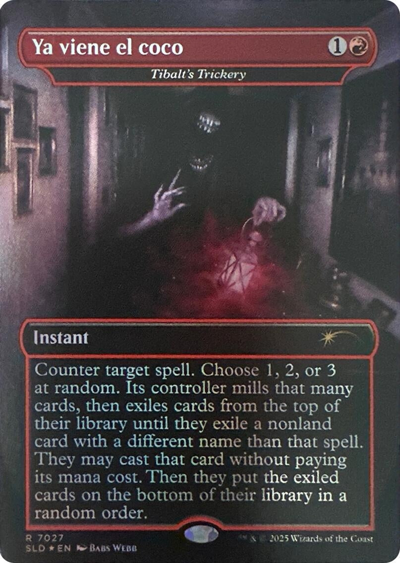 Image for Ya viene el coco - Tibalt's Trickery (Rainbow Foil) (7027) (SLD) - Magic: The Gathering