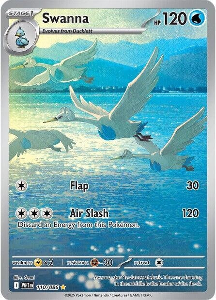 Image for Swanna (110/086) (WHT) - Pokemon