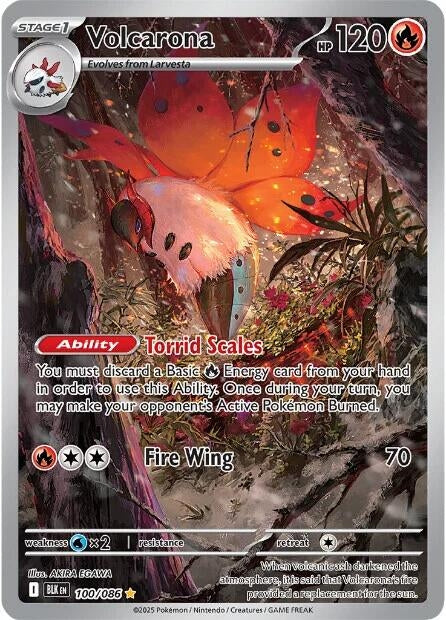 Image for Volcarona (100/086) (BLK) - Pokemon