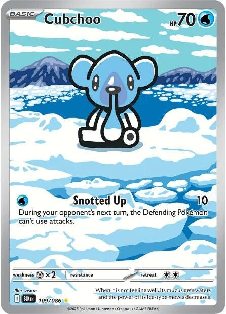 Image for Cubchoo (109/086) (BLK) - Pokemon