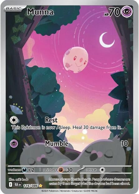 Image for Munna (116/086) (BLK) - Pokemon
