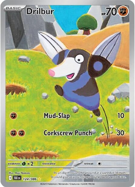 Image for Drilbur (124/086) (BLK) - Pokemon
