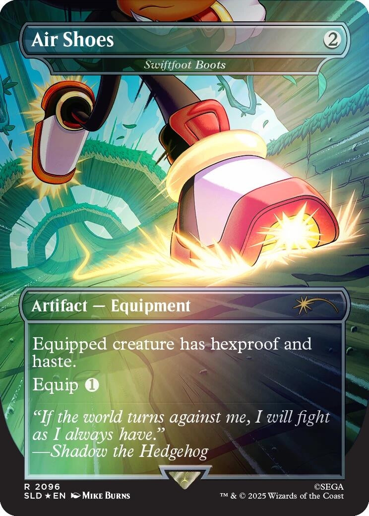 Image for Air Shoes - Swiftfoot Boots (Rainbow Foil) (2096) (SLD) - Magic: The Gathering