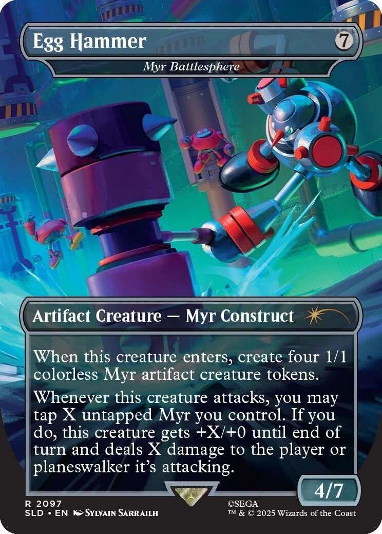 Image for Egg Hammer - Myr Battlesphere (2097) (SLD) - Magic: The Gathering