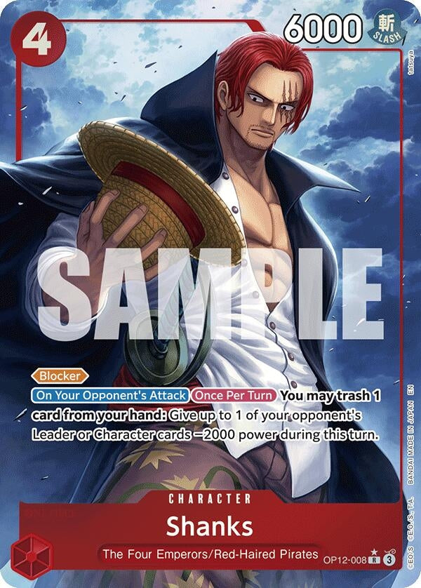 Shanks (008) (Alternate Art) (OP12-008) (OP12)