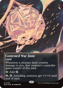 Contested War Zone (0143) (Borderless) (Galaxy Foil) (143) (EOS)