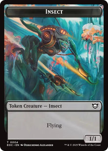 Image for Insect // Elemental (0008) Double-Sided Token (4 // 8) (EOC) - Magic: The Gathering