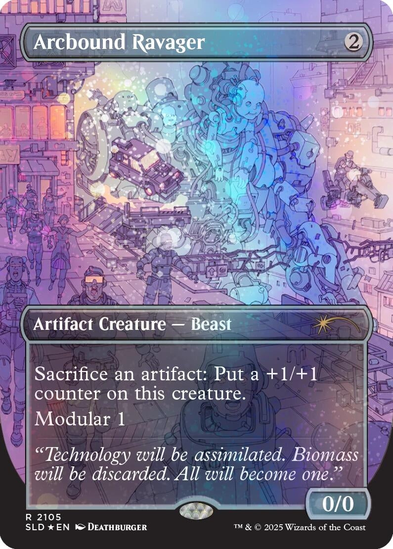 Image for Arcbound Ravager (2105) (Galaxy Foil) (2105) (SLD) - Magic: The Gathering