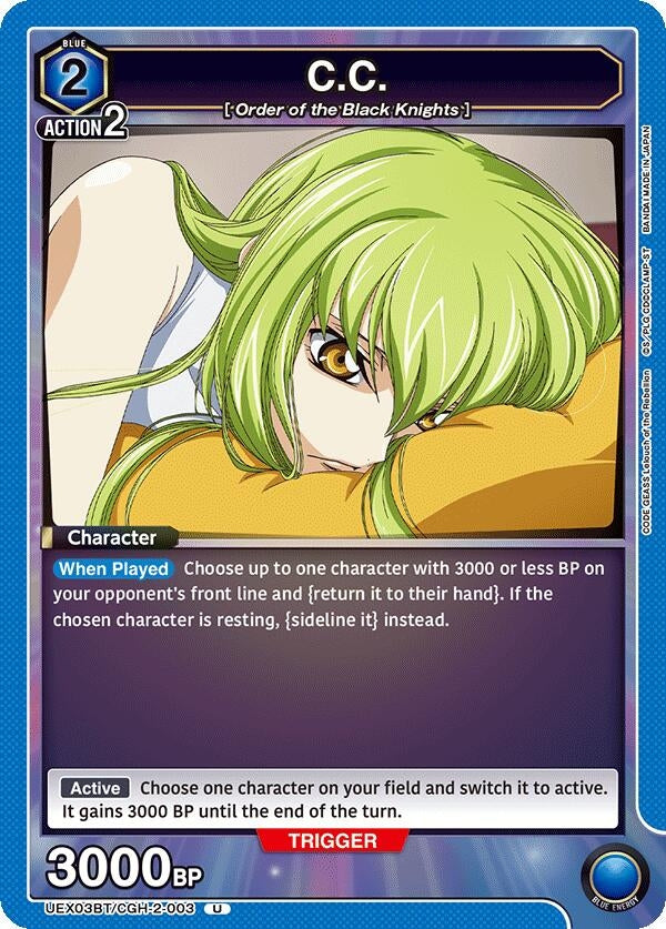 C.C. (003) (UEX03BT/CGH-2-003) (UEX03BT)