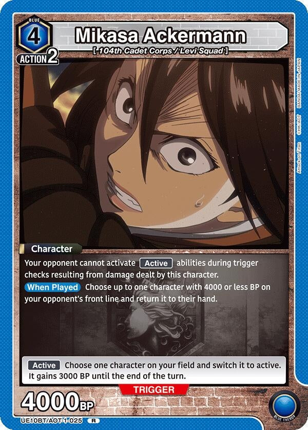 Mikasa Ackermann (025) (UE10BT/AOT-1-025) (UE10BT)