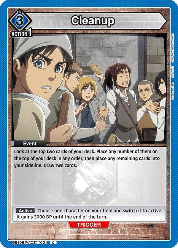 Cleanup (UE10BT/AOT-1-031) (UE10BT)