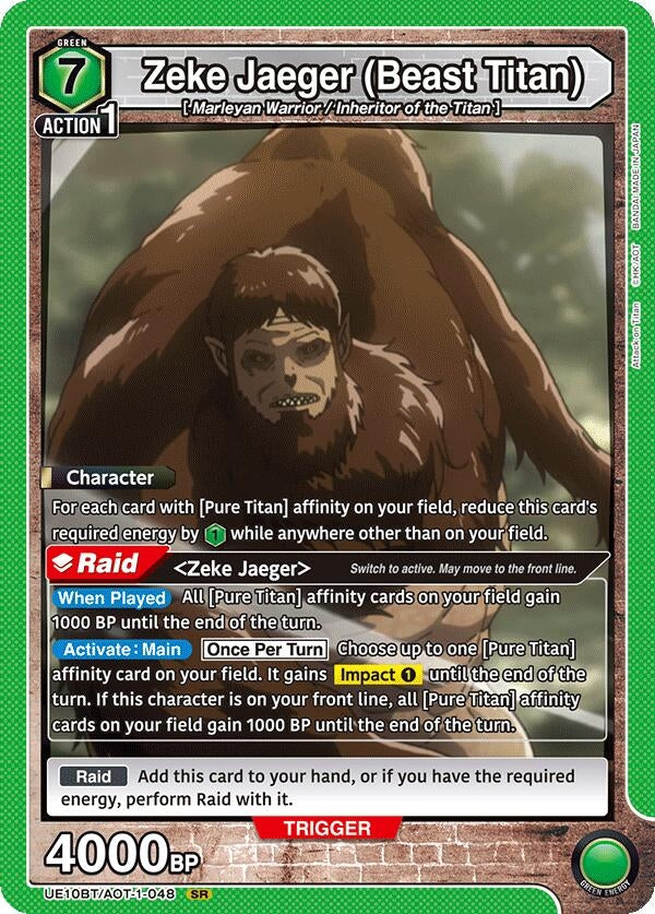 Zeke Jaeger (Beast Titan) (UE10BT/AOT-1-048) (UE10BT)