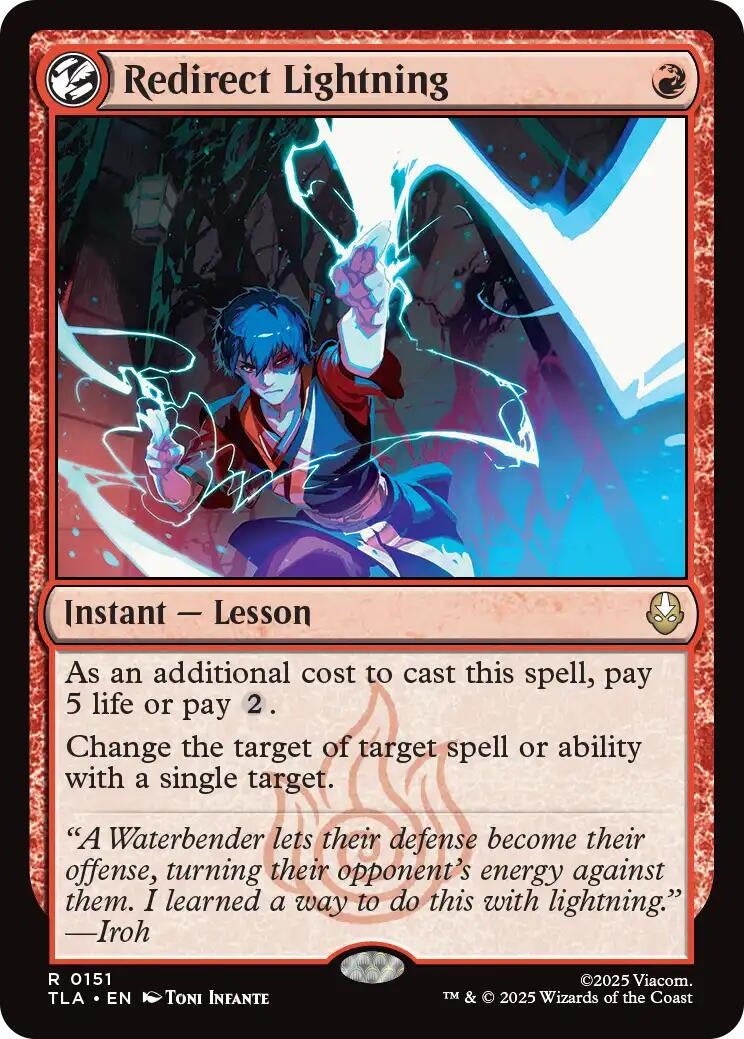 Image for Redirect Lightning (151) (TLA) - Magic: The Gathering