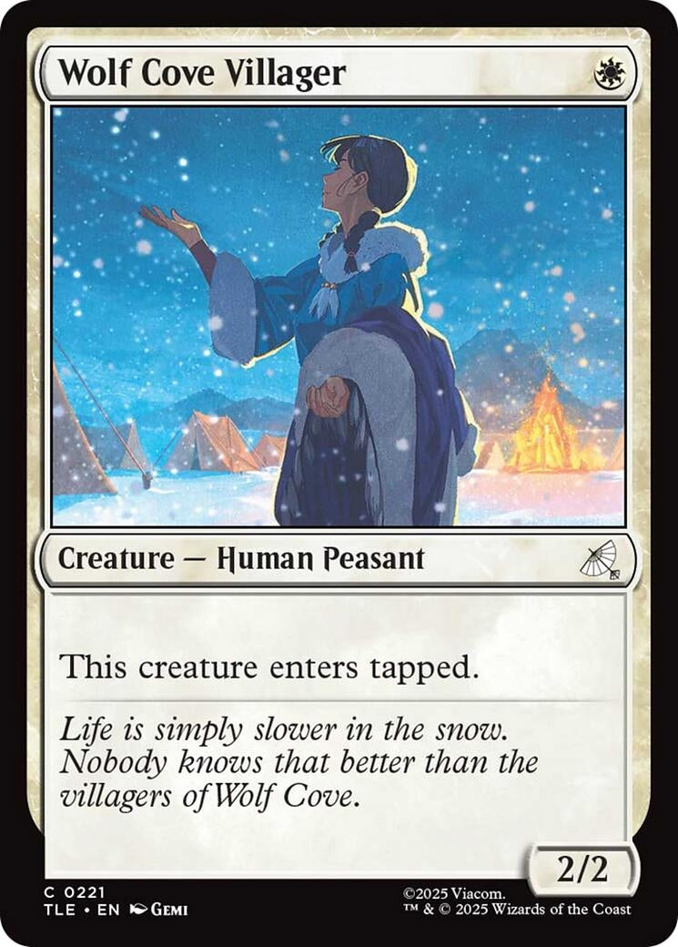 Image for Wolf Cove Villager (0221) (221) (TLE) - Magic: The Gathering