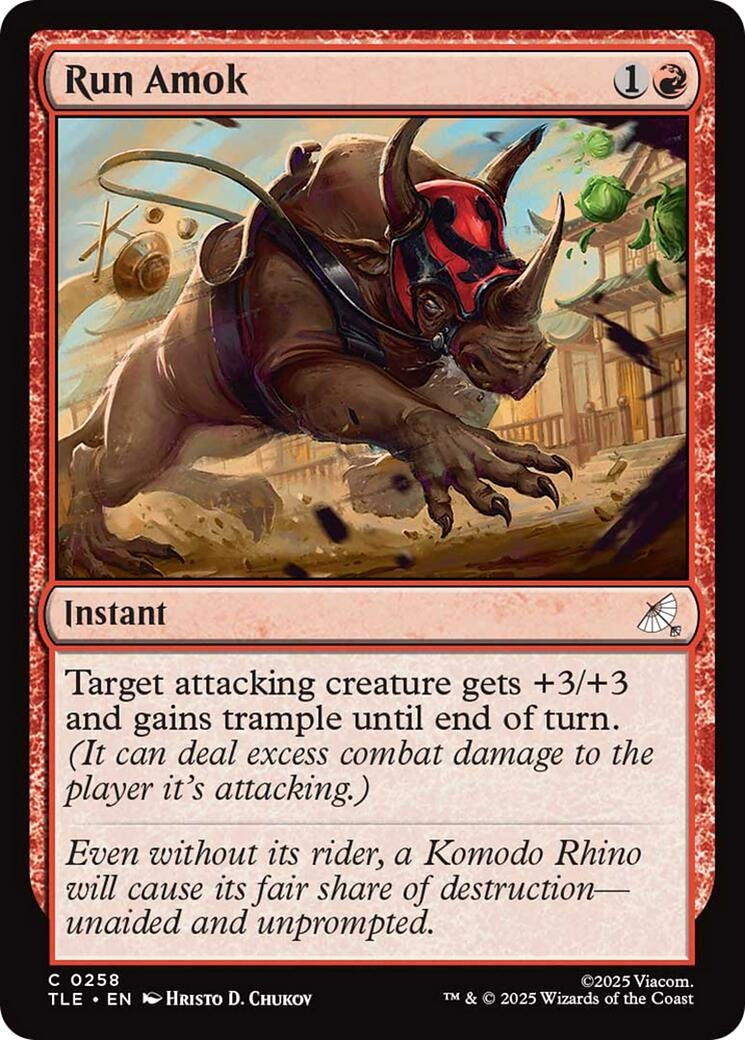 Image for Run Amok (0258) (258) (TLE) - Magic: The Gathering