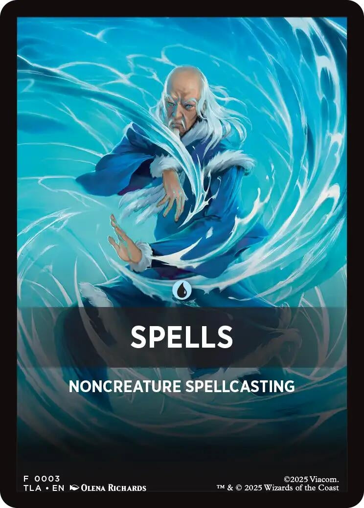 Image for Spells Theme Card (3) (TLA) - Magic: The Gathering