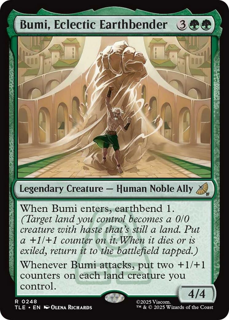 Image for Bumi, Eclectic Earthbender (248) (TLE) - Magic: The Gathering
