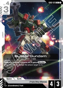 Image for Buster Gundam (GD02-076) (GD02) - Gundam Card Game