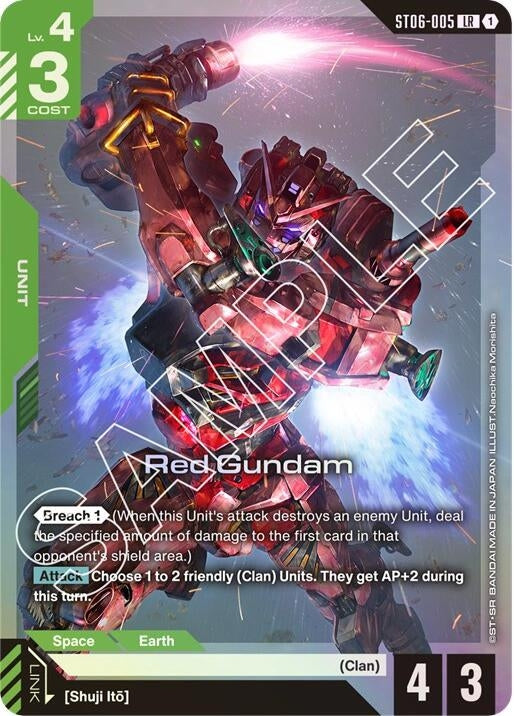 Image for Red Gundam (ST06-005) (ST06) - Gundam Card Game