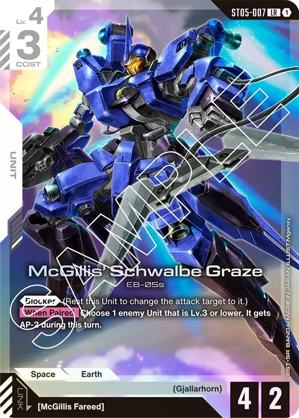 Image for McGillis' Schwalbe Graze (ST05-007) (ST05) - Gundam Card Game