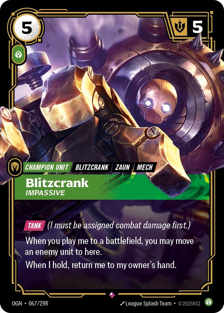 Blitzcrank - Impassive (067/298) (OGN)