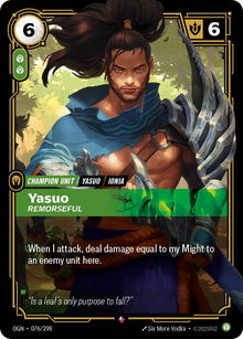 Yasuo - Remorseful (076/298) (OGN)