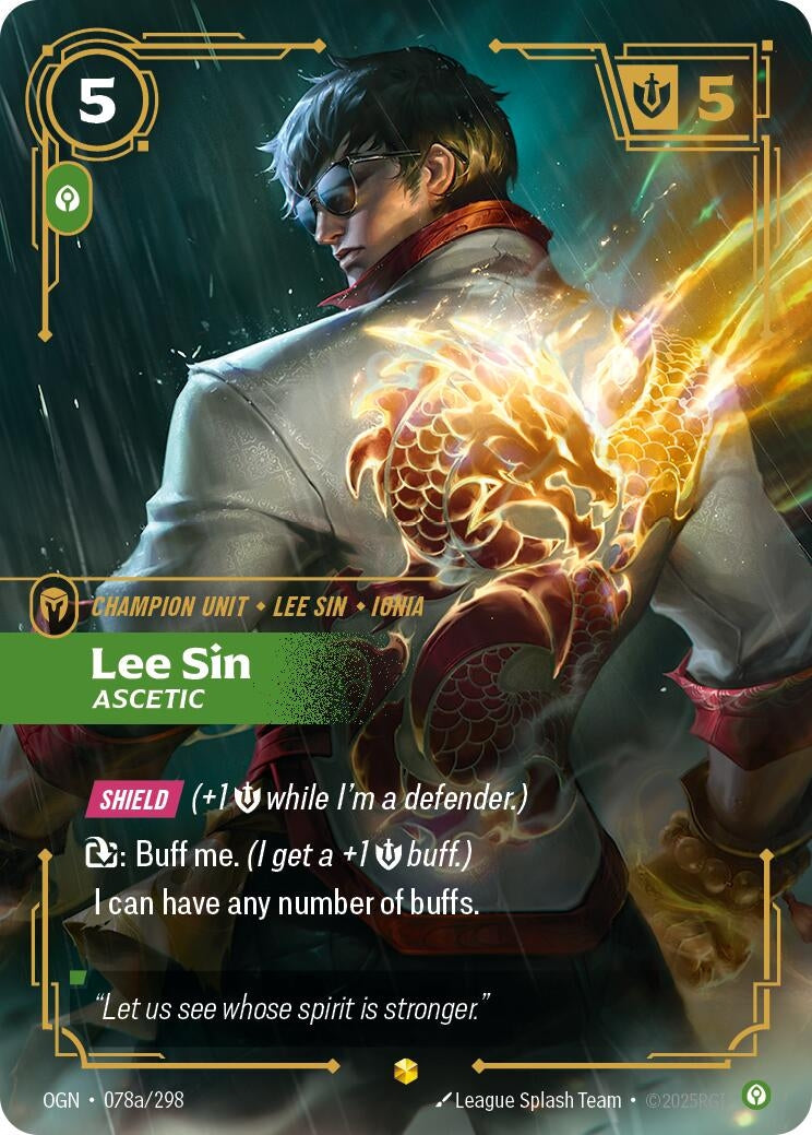 Lee Sin - Ascetic (Alternate Art) (078a/298) (OGN)