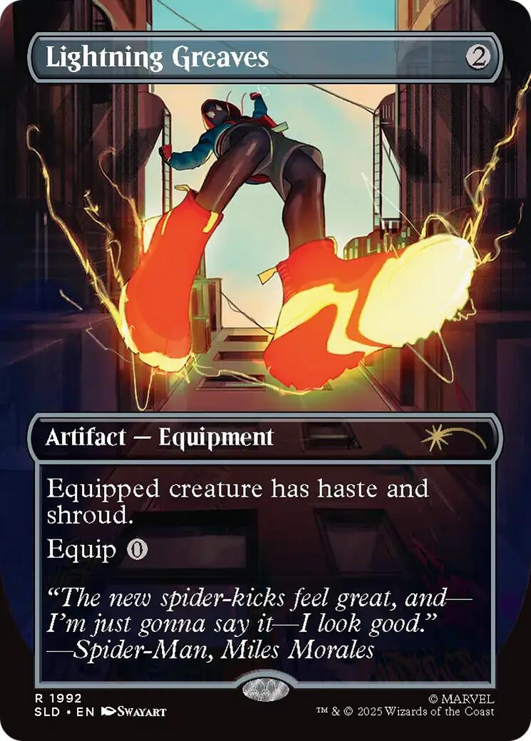 Image for Lightning Greaves (1992) (1992) (SLD) - Magic: The Gathering