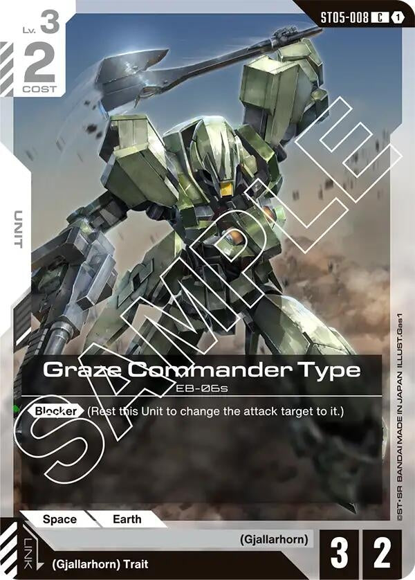 Image for Graze Commander Type (ST05-008) (ST05) - Gundam Card Game